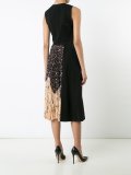 flared pleated accent dress