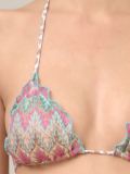 printed triangle bikini set