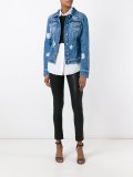 distressed denim jacket