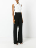 contrast tailored jumpsuit