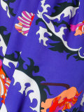 printed ruffled hem dress
