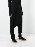 drop-crotch trousers