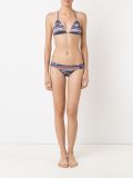 geometric print triangle top bikini set