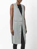long sleeveless jacket 