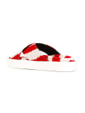 wrap front sandals