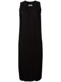pleated shift dress