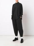 tapered drop-crotch trousers