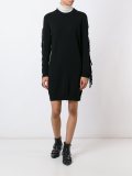 fringe wool dress