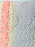 open weave striped skirt