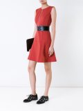 flared zip dress