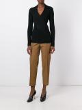 deep V-neck pullover