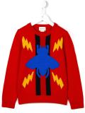 beetle and Web intarsia jumper