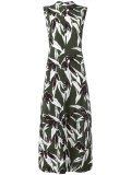 Swash print high neck dress