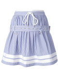 striped belted skirt
