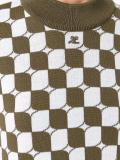 checked sweater