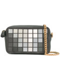 square print crossbody bag