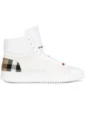 'House Check' hi-top sneakers