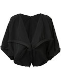 plissé shawl top