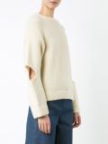 cut out fuzzy sweater