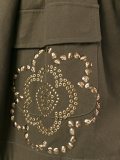 studded military coat