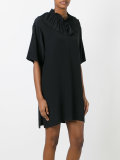 ruffle collar shift dress