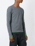 contrast lining long sleeve top