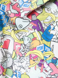 three-quarters sleeve printed jacket