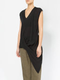 draped hem top