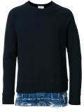 layered detail sweatshirt