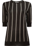 striped half sleeve top