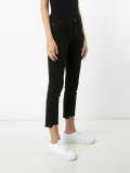 raw hem cropped jeans