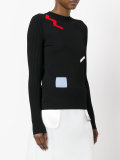 'Key Stick' long sleeve zigzag sweater