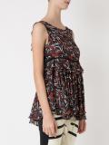 geometric print blouse