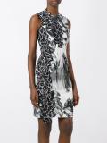 printed fitted dress