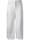 floral lace trousers