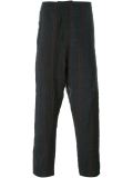pinstriped loose fit trousers