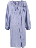 striped balloon dress