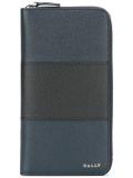 bicolour zipped wallet