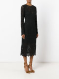 lace V-back dress