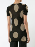 circles print T-shirt 