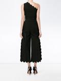 scallop-trimmed jumpsuit