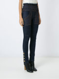 high-waisted jeans