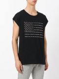 studded flag T-shirt