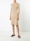 drop waist long-sleeve dress