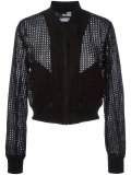 perforated bomber jacket
