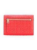 embossed logo pattern wallet