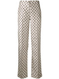 geometric print trousers