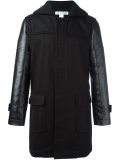 panelled sleeve coat
