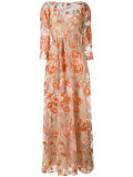 floral embroidered gown
