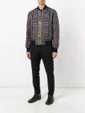 Tribal Medusa print bomber jacket